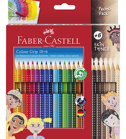 Faber-Castell Värikynät - 24 kpl. - Multi/Skin Ääniä
