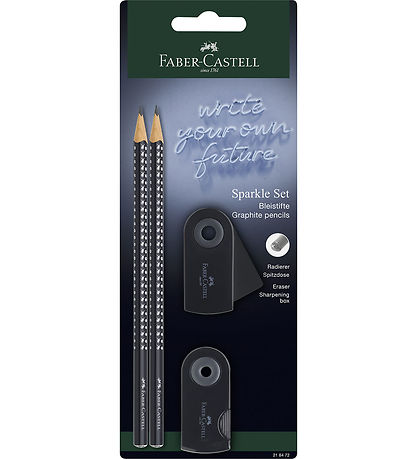 Faber-Castell Blýantasett - Sparkle - 4 Partar - Svart