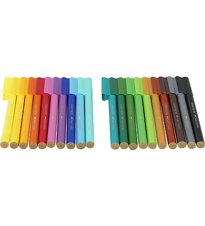Faber-Castell Tússlitir M. Hulstur - Tengi - 20 Stk. - Dino