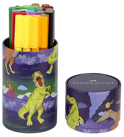 Faber-Castell Tússlitir M. Hulstur - Tengi - 20 Stk. - Dino