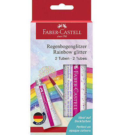 Faber-Castell Glitter Tubers - 2 pcs - Rainbow