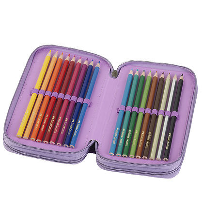 Faber-Castell Federmäppchen m. Inhalt - Unicorn - Lila