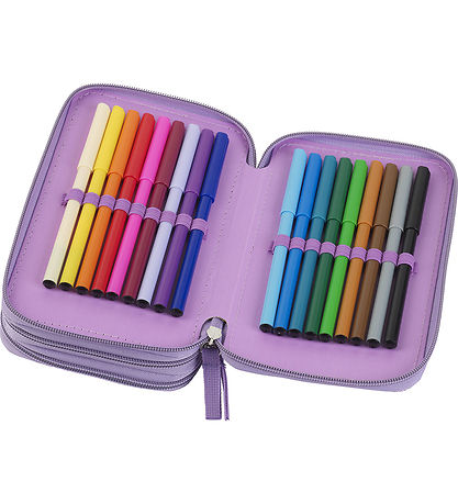 Faber-Castell Federmäppchen m. Inhalt - Unicorn - Lila