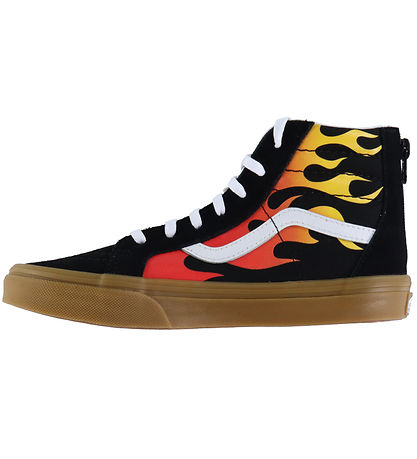 Vans Schuhe - Sk8-HI Zip - Flamme Black/Gummi