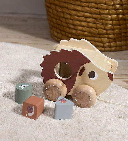 Filibabba Pull Along Toy - Wood - Henning the hedgehog