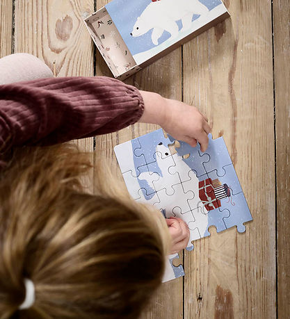 Filibabba Jigsaw Puzzle-Set - 4x20 Bricks - Wonderful Winterland