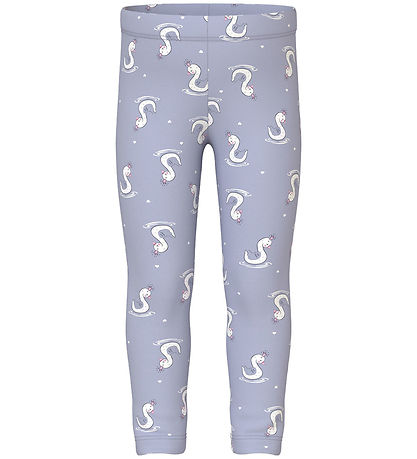 Leggings Name It - NmfDavina - Islandais Blue/Cygnes