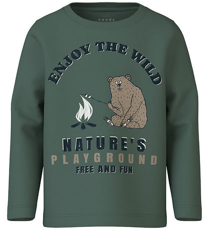 Name It Blouse - NmmVux - Dark Forest/Enjoy The Wild
