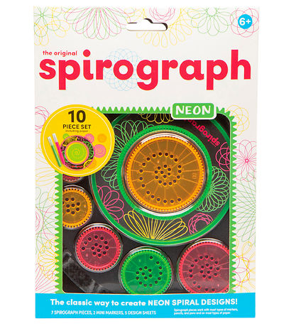Spirograph How To Draw - 10 Parts - Value - Neon