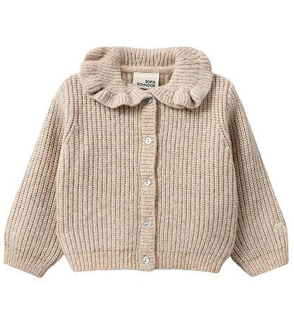 Sofie Schnoor Cardigan - Knitted - Wool - Ecru Melange