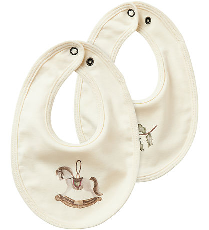 Lil' Atelier Babylätzchen - Rund - NbnGio - 2er-Pack - Turteltau