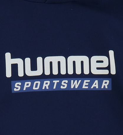 Hummel Kapuzenpullover - hmlJr Logo Hoodie - Dress Blue