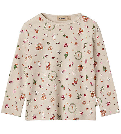 Wheat Pyjama Set - 2 Parts - Mila - Offwhite Holiday