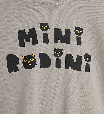 Mini Rodini Sweatshirt - Katter - Grey