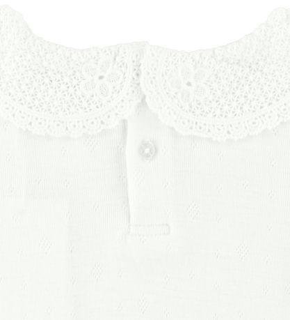Name It Blouse - Wool - NmfWang - Snow White w. Ruffle/Pointelle