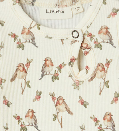Lil' Atelier Bodysuit L/æ - Rib - NbfGavo - Turtledove