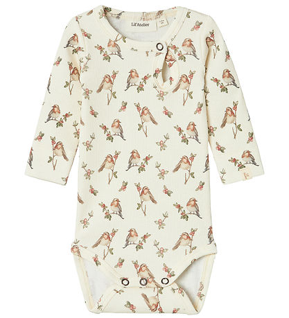 Lil' Atelier Bodysuit L/æ - Rib - NbfGavo - Turtledove