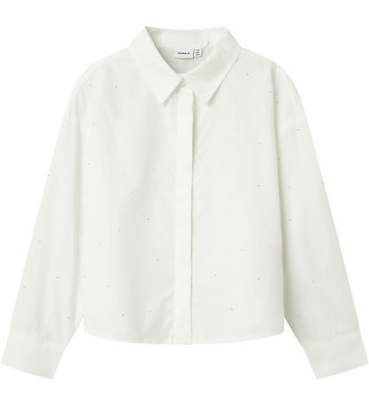 Name It Shirt - NkfOlara - Bright White/Studs