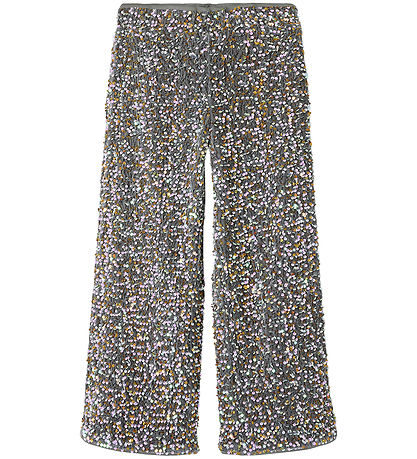 Name It Trousers - NkfRunica - Granite Grey/Gold Duck White