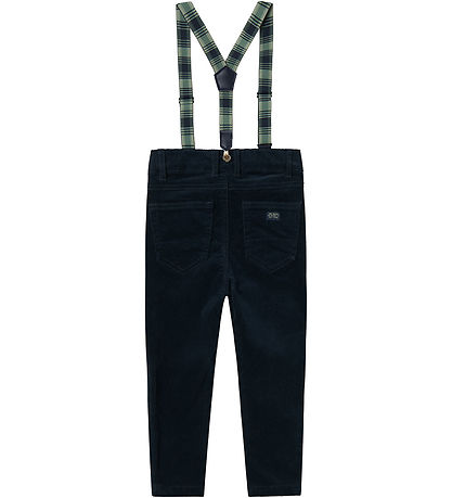 Name It Corduroy Trousers w. Suspenders - NmmRyan - Dark Sapphir