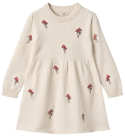 Fliink Dress - Knitted - Benna Mushroom - Sandshell