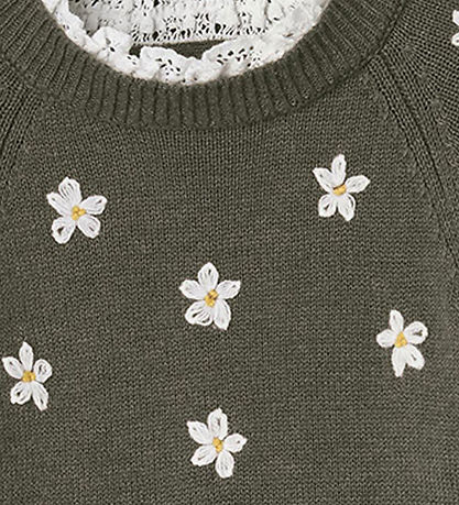 Fliink Kleid - Strick - Daisy Handbestickt - Käfer