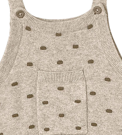 Fliink Overalls - Knitted - Benna Dot - Hummus/Carafe