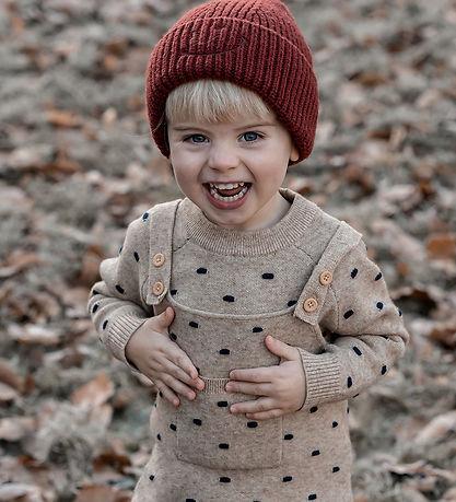 Fliink Overalls - Knitted - Benna Dot - Hummus/Carafe