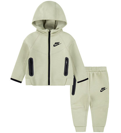Nike Sweat Set - Cardigan/Sweatpants - Olive Aura