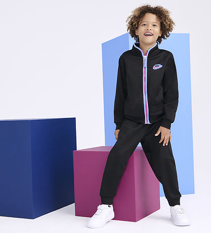 Nike Trainingsanzug - Cardigan/Hosen - Schwarz/Lila