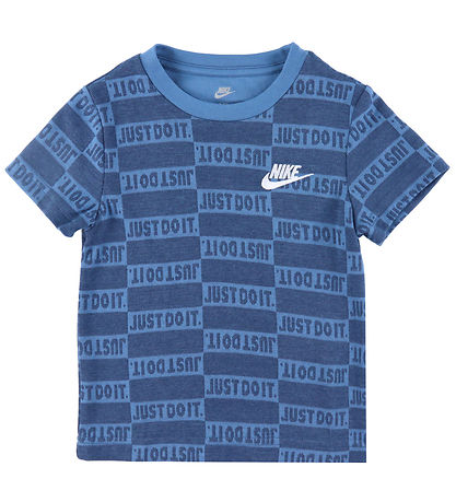 Nike Stuttermabolur - Midnight Dökkblátt