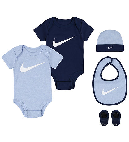 Nike GiftBox - Body k/æ/Krabbelschuhe/Mütze/Babylätzchen - Blau