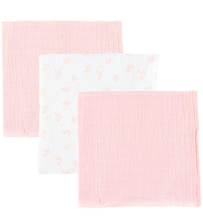 Pippi Muslin Cloths - 3-Pack - 65x65 cm - Veiled Rose