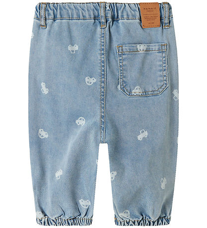 Name It Jeans - NbmBen - Medium+ Blue Denim w. Cars