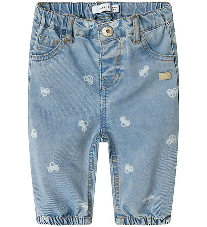 Name It Jeans - NbmBen - Medium+ Blue Denim w. Cars