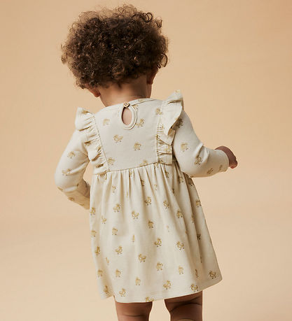 Lil' Atelier Bodysuit L/æ - NbfLavo - Turtledove/Duck