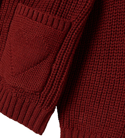 Lil' Atelier Cardigan - Prjónað - NmfEmlen - Kryddaður Apple
