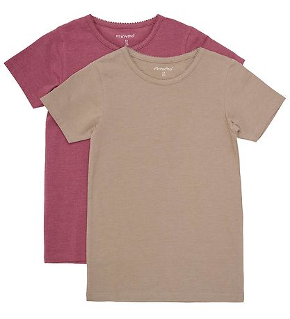 Minymo T-shirts - 2er-Pack - Apple Butter