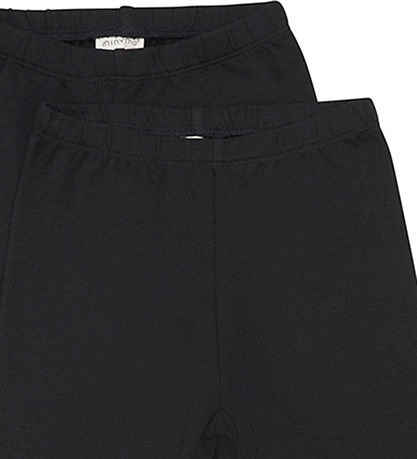 Minymo Leggings - 2er-Pack - Anthracite