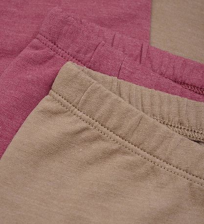 Minymo Leggings - 2er-Pack - Apple Butter