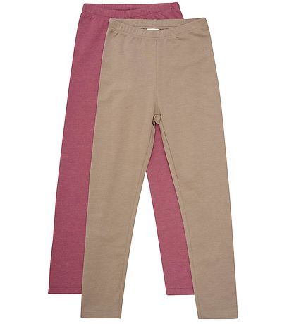 Minymo Leggings - 2er-Pack - Apple Butter