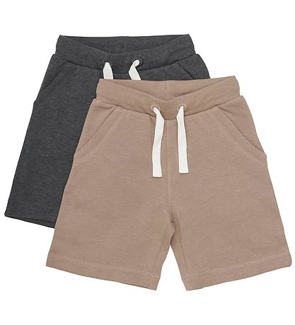 Minymo Sweat Shorts - 2-Pack - Fossil