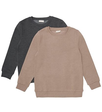 Minymo Sweatshirt - 2er-Pack - Fossil