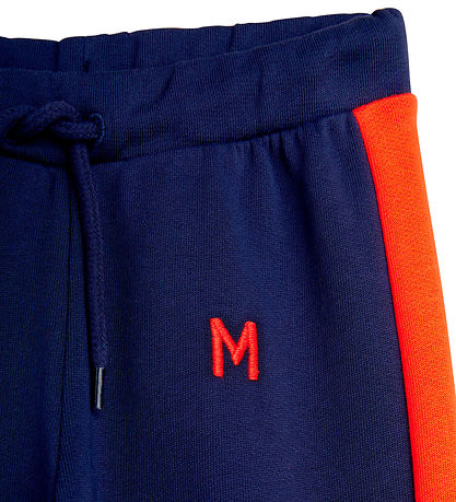 Mini Rodini Sweatpants - Panel - Blue