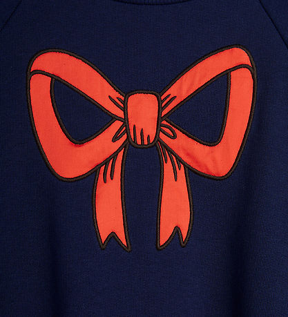 Mini Rodini Peysa - Bow - Blue