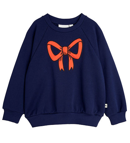 Mini Rodini Peysa - Bow - Blue