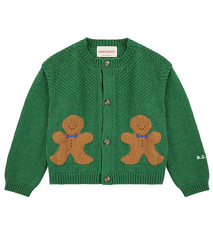 Bobo Choses Cardigan - Knitted - Gingerbread - Green