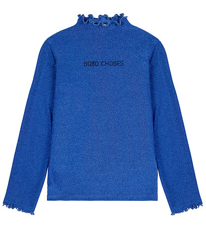 Bobo Choses Blouse - Turtle Neck - Navy Blue w. Glitter
