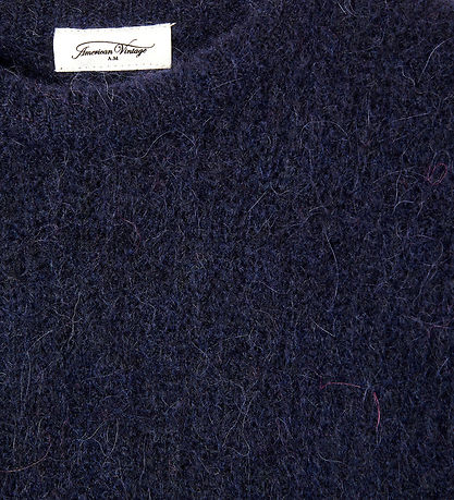 American Vintage Bluse - Strick - Col Rond - Navy Shine