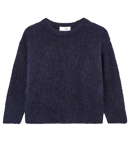 American Vintage Bluse - Strick - Col Rond - Navy Shine